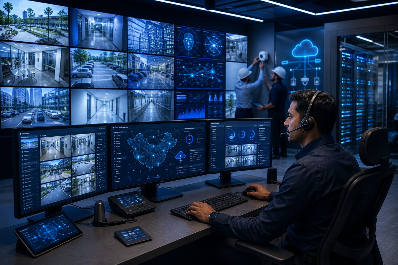 UMA Infra Solutions command center and field installation